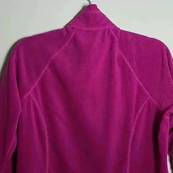 EDDIE BAUER Ladies Full-Zip Microfleece Pink Jacket EB225 Size Medium - Picture 10 of 13